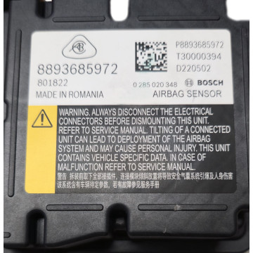 Lotus P8893685972 airbag module repair service LOCKED R7F701330 2