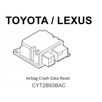 Toyota / Lexus: очистка системы SRS после аварии CYT2B93BAC