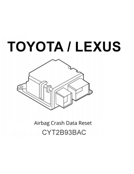 Toyota / Lexus : réinitialisation du système SRS après collision CYT2B93BAC