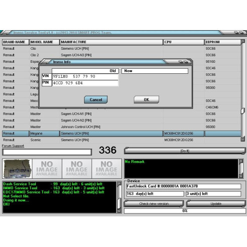 Immo Service Tool. Activation Software