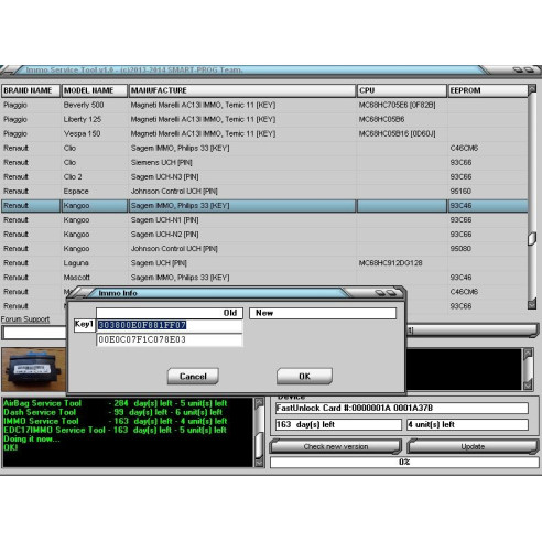 Immo Service Tool. Activation Software