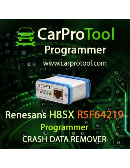 Programador Renesas R8C / M32C / R32 con función de eliminación de datos de accidentes. Activación para CarProTool.