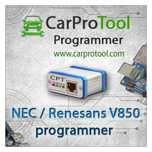 Programador Renesas / NEC V850. Activación para CarProTool.