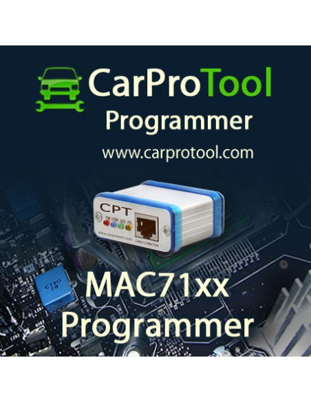 Активация MAC71xx для программатора CarProTool, инструмента для восстановления данных после аварии.