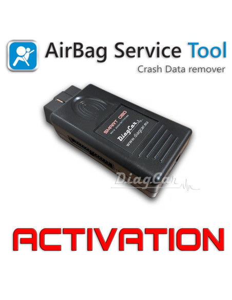 Cubierta de activación de la herramienta de servicio del airbag (AST)
