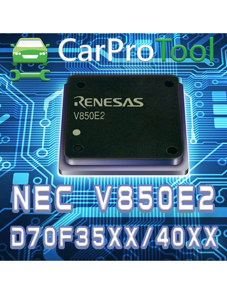 Renesas NEC V850E2 D70F35xx D70F40xx. FLUR0RTX Connection type