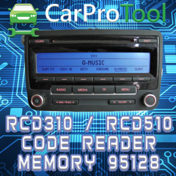 Lecteur de code pour autoradios RCD 310 et RCD 510. Activation pour CarProTool
