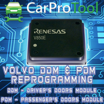 VOLVO DDM & PDM Reprogramming. Activation for CarProTool.