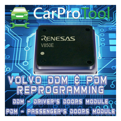 Перепрограммирование систем DDM и PDM автомобилей Volvo. Активация для CarProTool.