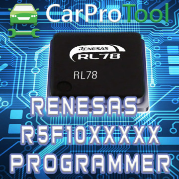 Renesas RL78 R5F10x Programmer. CarProTool Activations cover