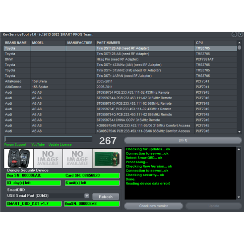 Key Service Tool activation- RENEW car keys software