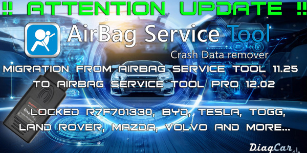 Automatic  Migration from Airbag Service Tool 11.25 to Airbag Service Tool PRO 12.02