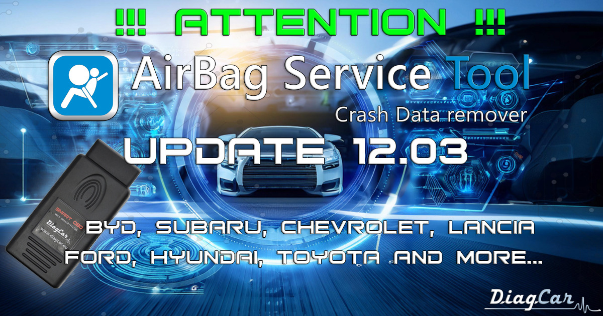 AirBagCANServiceTool Pro - Mise à jour v12.03